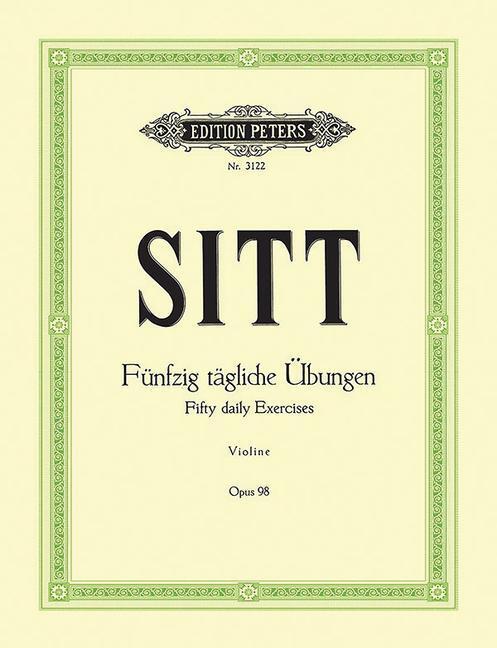 Cover: 9790014014179 | 50 tägliche Übungen für Violine op. 98 | Hans Sitt | Broschüre | Buch