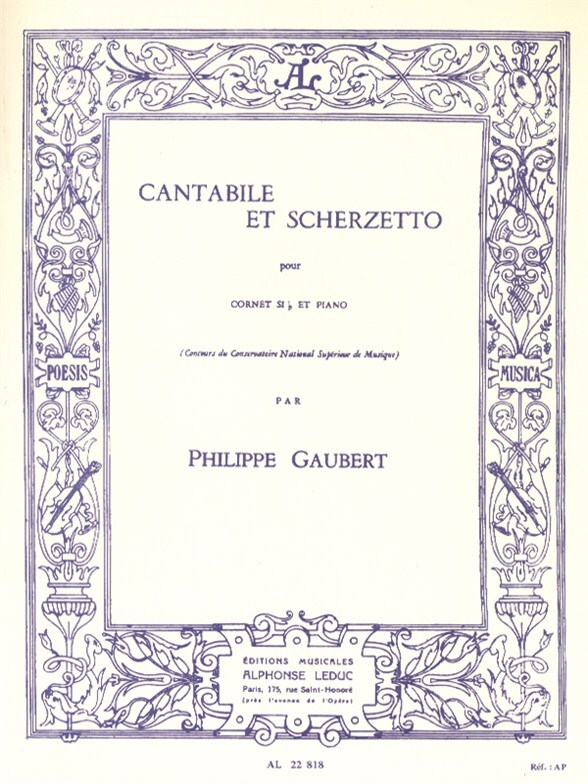 Cover: 9790046228186 | Cantabile Et Scherzetto | Philippe Gaubert | Buch | Alphonse Leduc