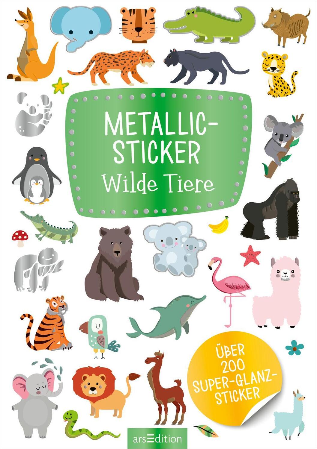 Bild: 4014489133285 | Metallic-Sticker - Wilde Tiere | Über 200 Super-Glanz-Sticker | Stück