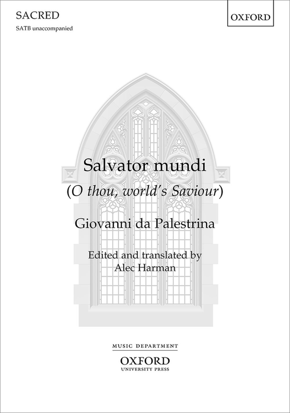 Cover: 9780193534018 | Salvator mundi | Giovanni da Palestrina | Klavierauszug | 2020