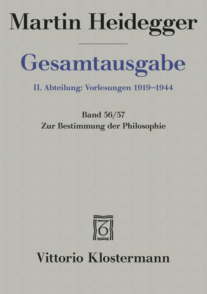 Cover: 9783465030447 | Zur Bestimmung der Philosophie | Martin Heidegger | Buch | X | Deutsch