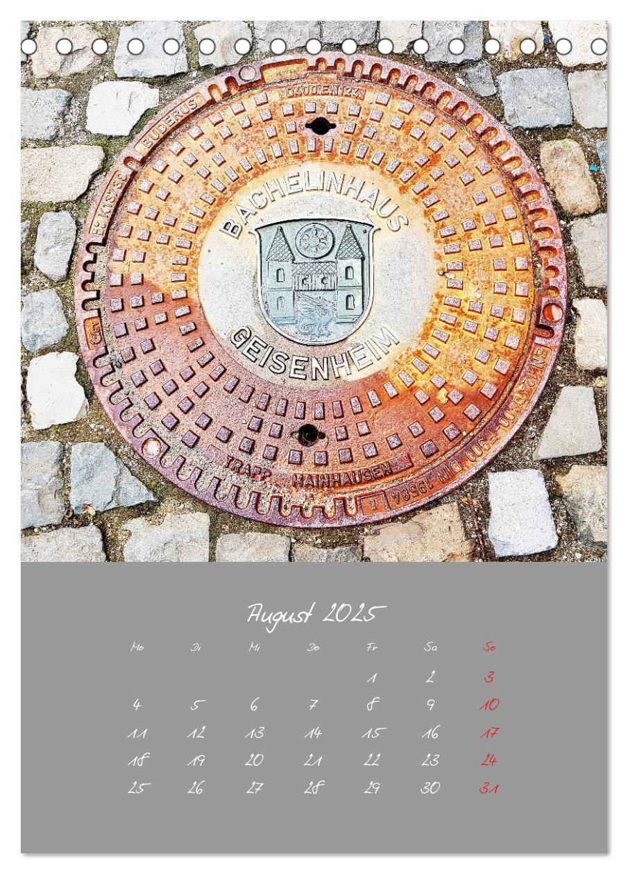 Bild: 9783435951321 | Faszination Kanaldeckel (Tischkalender 2025 DIN A5 hoch), CALVENDO...