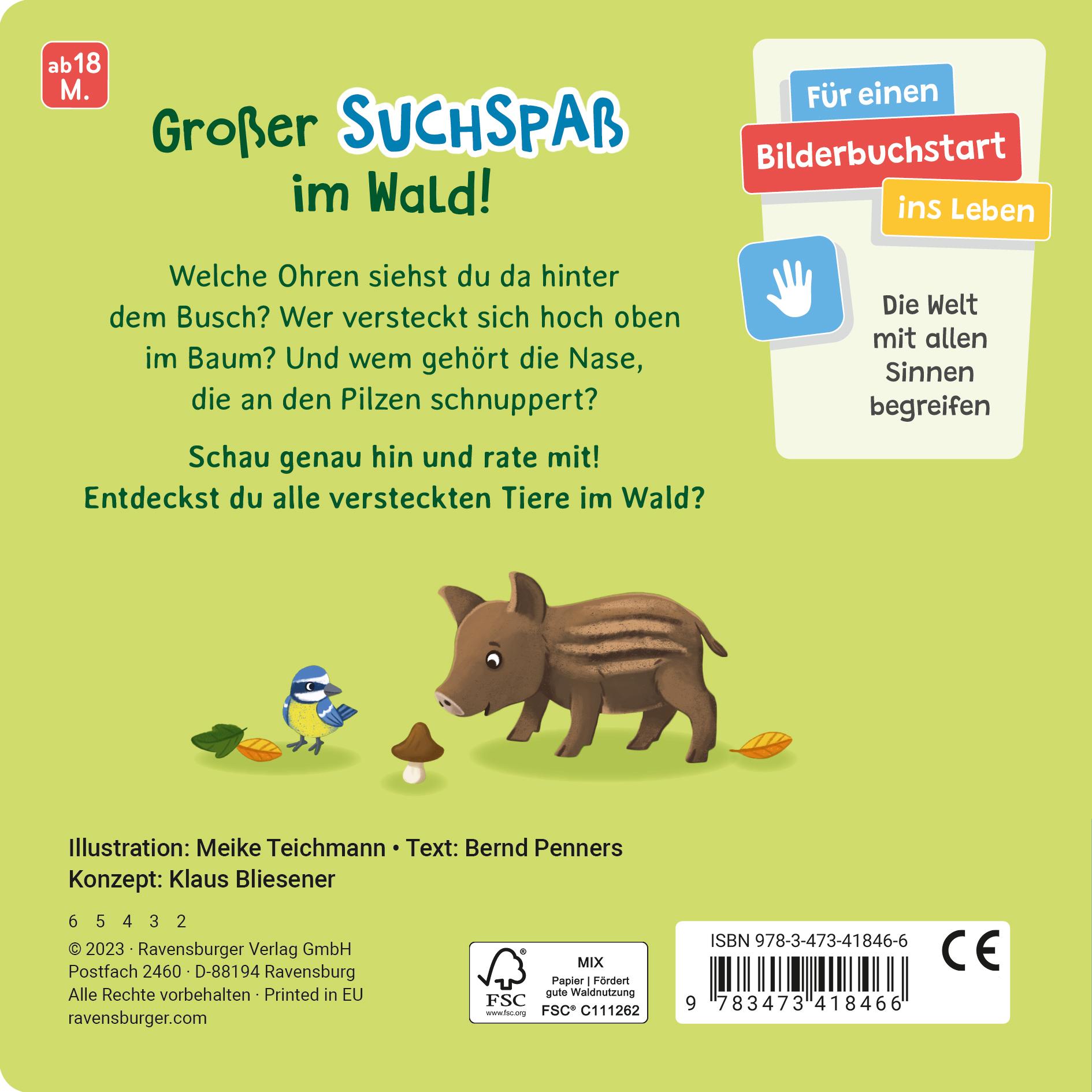 Rückseite: 9783473418466 | Rate mal: Wer sitzt im Wald? | Bernd Penners | Taschenbuch | 24 S.