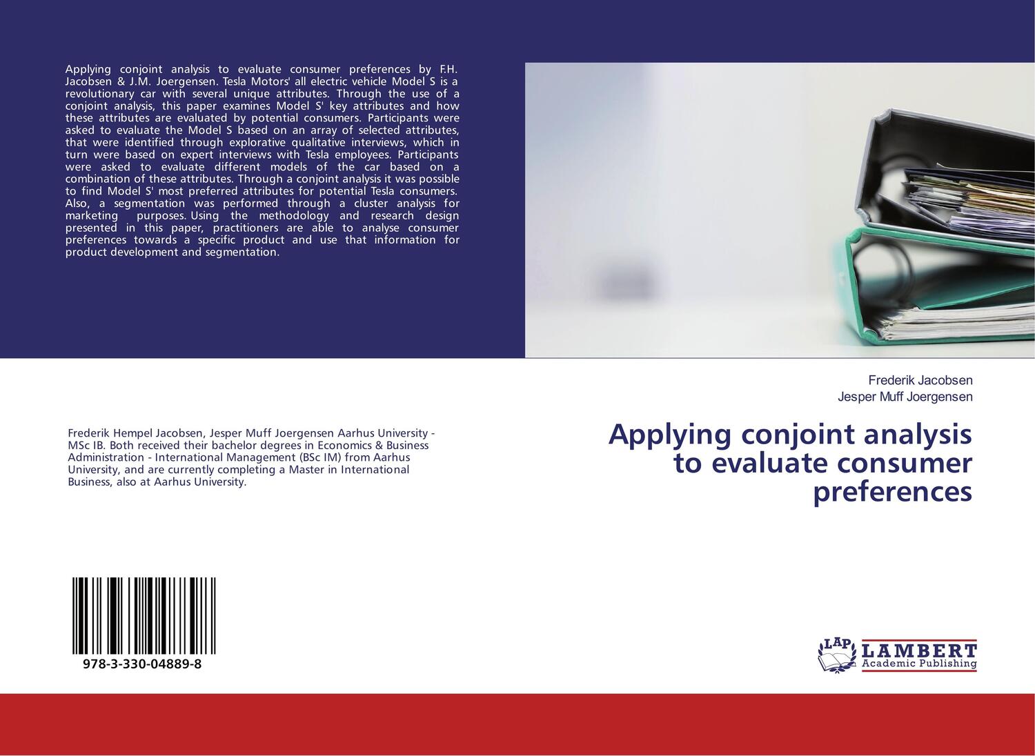 Cover: 9783330048898 | Applying conjoint analysis to evaluate consumer preferences | Buch