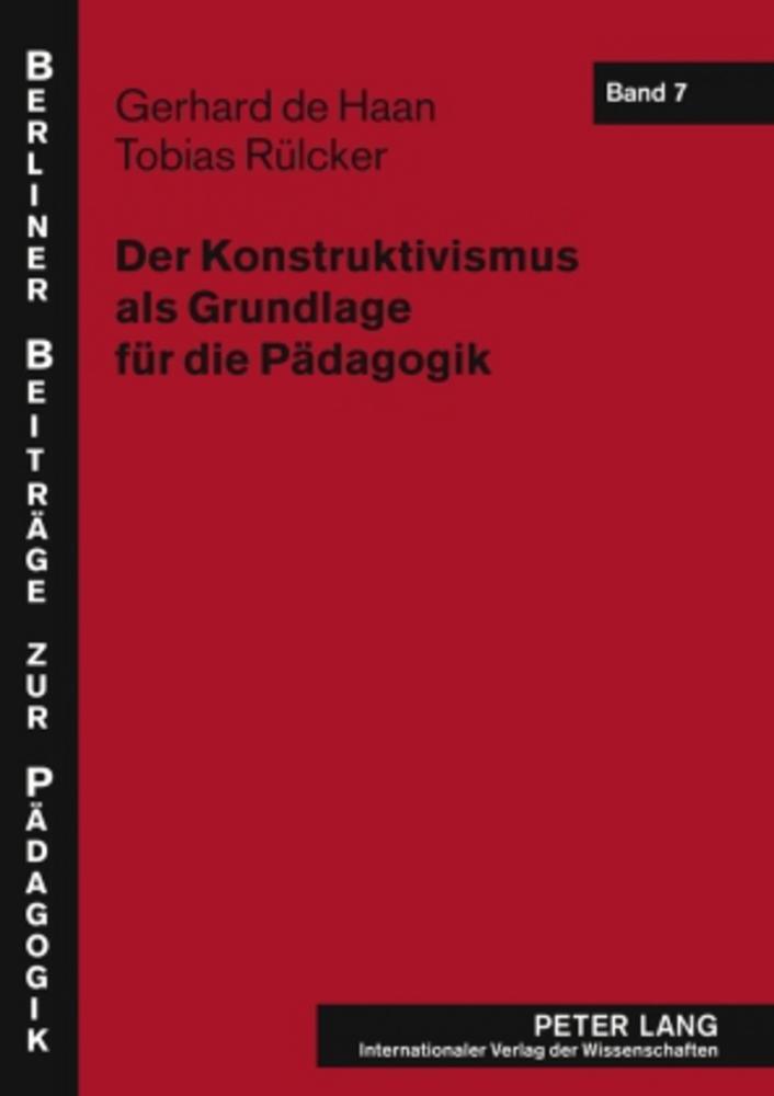 Cover: 9783631508411 | Der Konstruktivismus als Grundlage für die Pädagogik | Haan (u. a.)