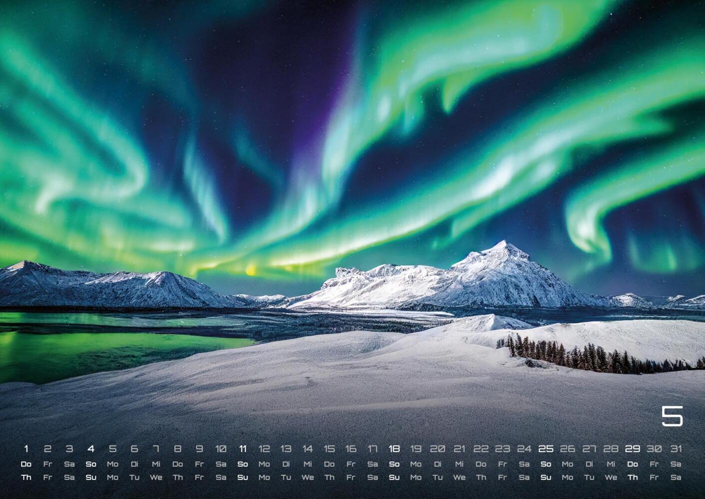 Bild: 9783986734251 | Polarlichter - grandiose Naturschauspiele - 2025 - Kalender DIN A2