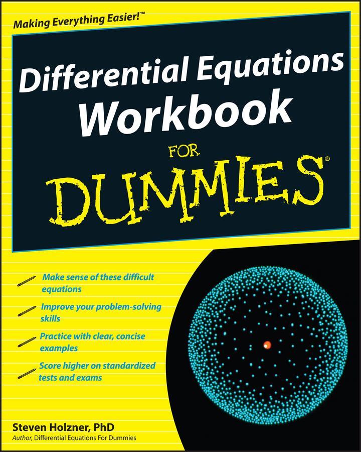 Cover: 9780470472019 | Differential Equations Workbook For Dummies | Steven Holzner | Buch