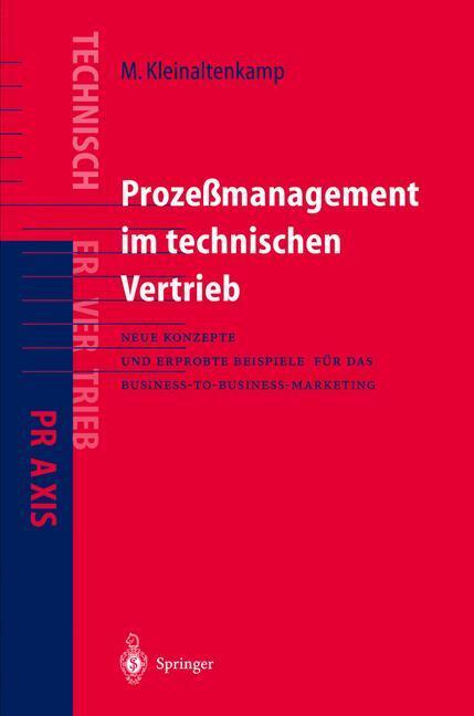 Cover: 9783540642794 | Prozeßmanagement im Technischen Vertrieb | Michael Ehret (u. a.) | IX