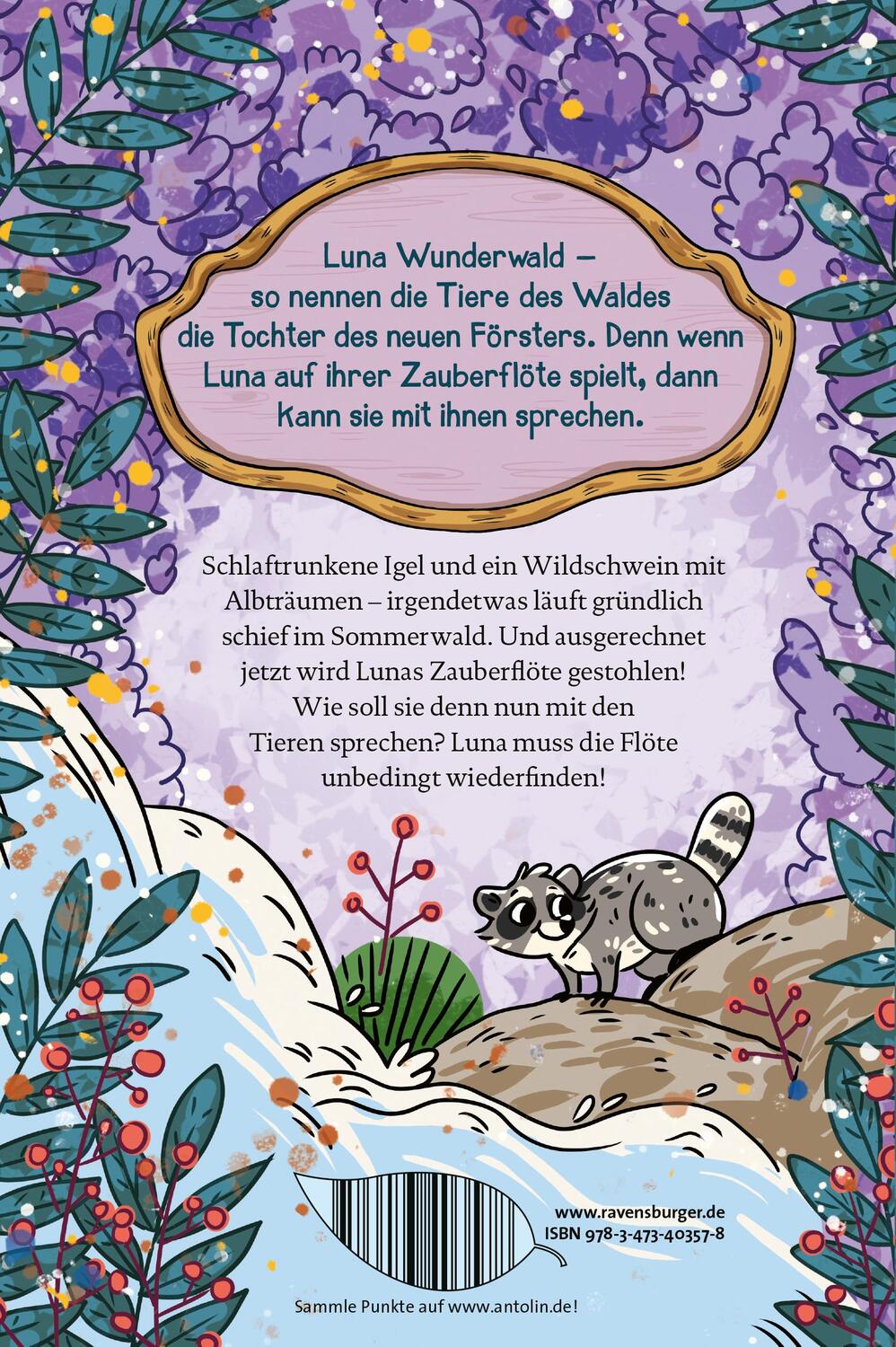 Rückseite: 9783473403578 | Luna Wunderwald, Band 8: Ein Igel im Tiefschlaf (magisches...
