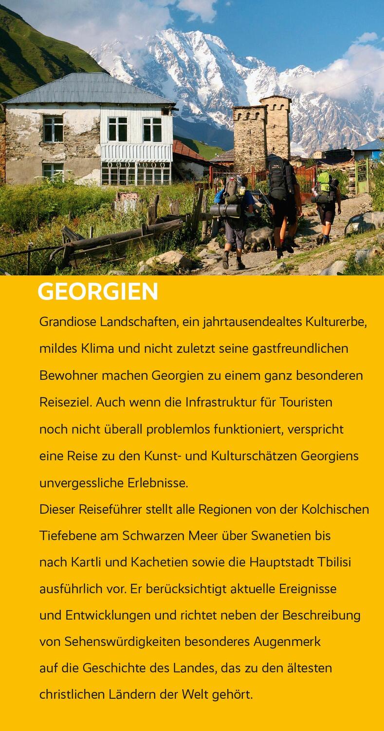 Bild: 9783897946095 | Reiseführer Georgien | Giorgi Kvastiani (u. a.) | Taschenbuch | 462 S.