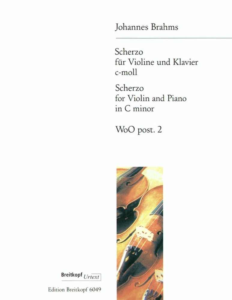 Cover: 9790004165836 | Scherzo For Violin And Piano In C Minor | Johannes Brahms | Buch