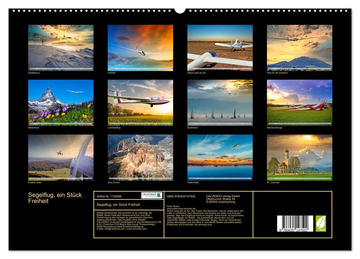 Bild: 9783435147502 | Segelflug, ein Stück Freiheit (hochwertiger Premium Wandkalender...