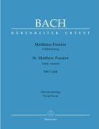 Cover: 9790006531738 | St. Matthew Passion - Early Version BWV 244B | Text Deutsch-Englisch