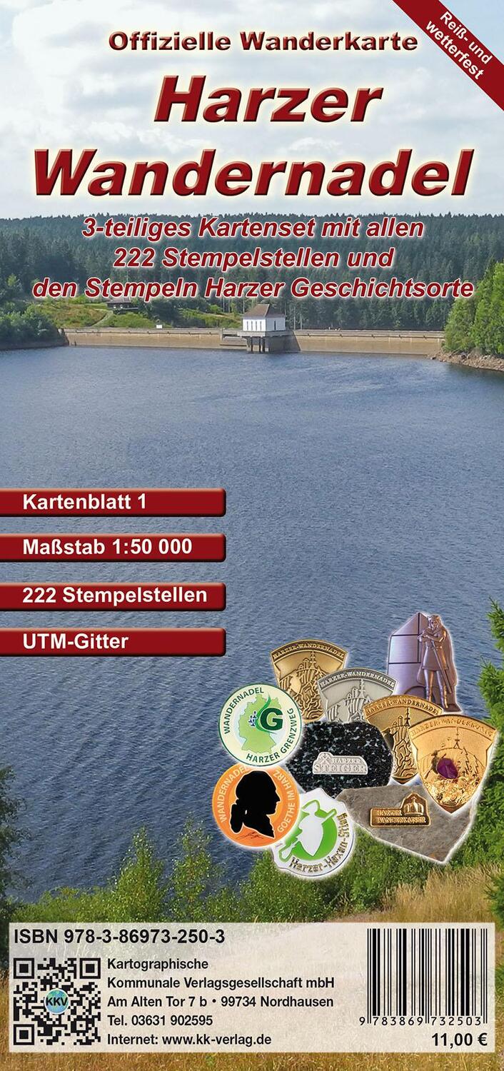 Cover: 9783869732503 | Harzer Wandernadel | Offizielles - 3-teiliges wetterfestes Kartenset