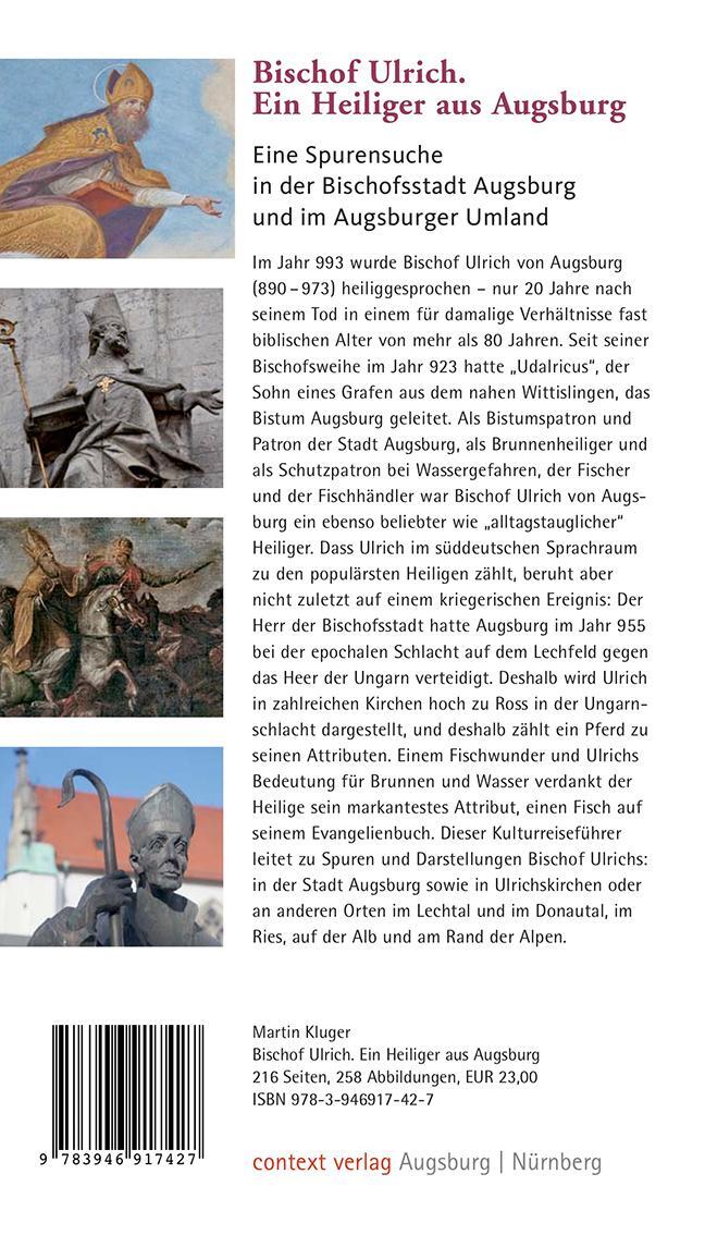 Rückseite: 9783946917427 | Bischof Ulrich. Ein Heiliger aus Augsburg | Martin Kluger | Buch