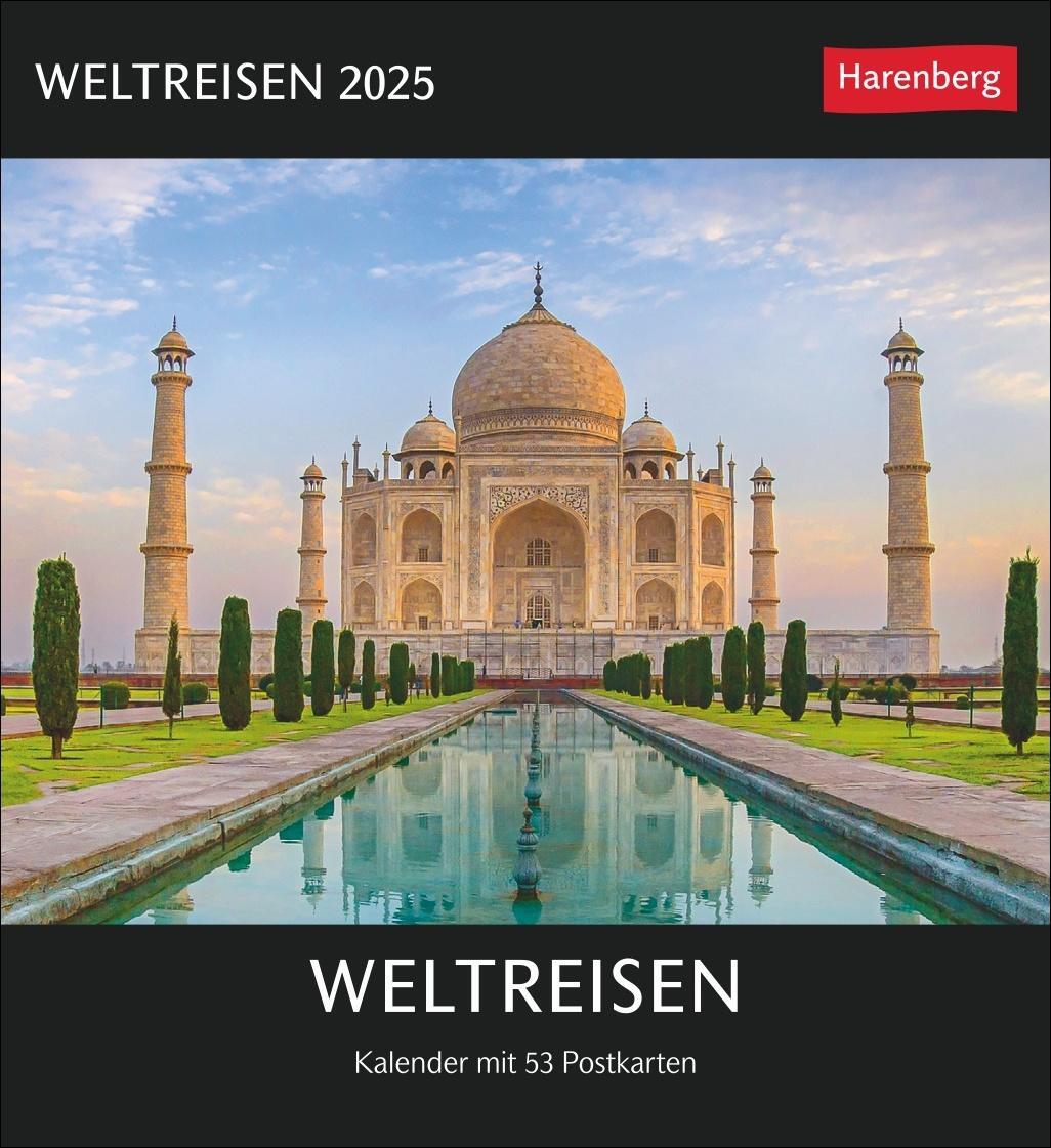 Cover: 9783840035128 | Weltreisen Postkartenkalender 2025 - Kalender mit 53 Postkarten | 2025