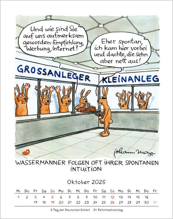 Bild: 9783731876601 | Wassermann 2025 | Verlag Korsch | Kalender | Spiralbindung | 13 S.