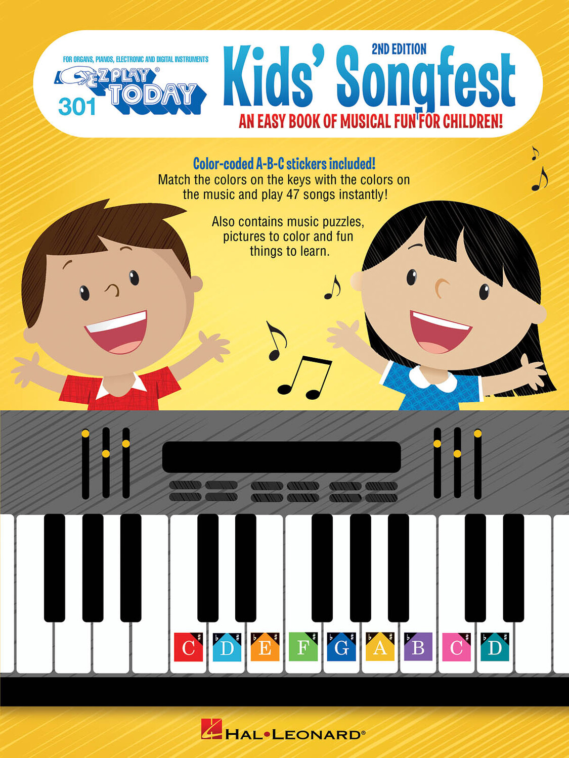 Cover: 888680725938 | Kid's Songfest - 2nd Edition | E-Z Play Today Volume 301 | Buch | 2018