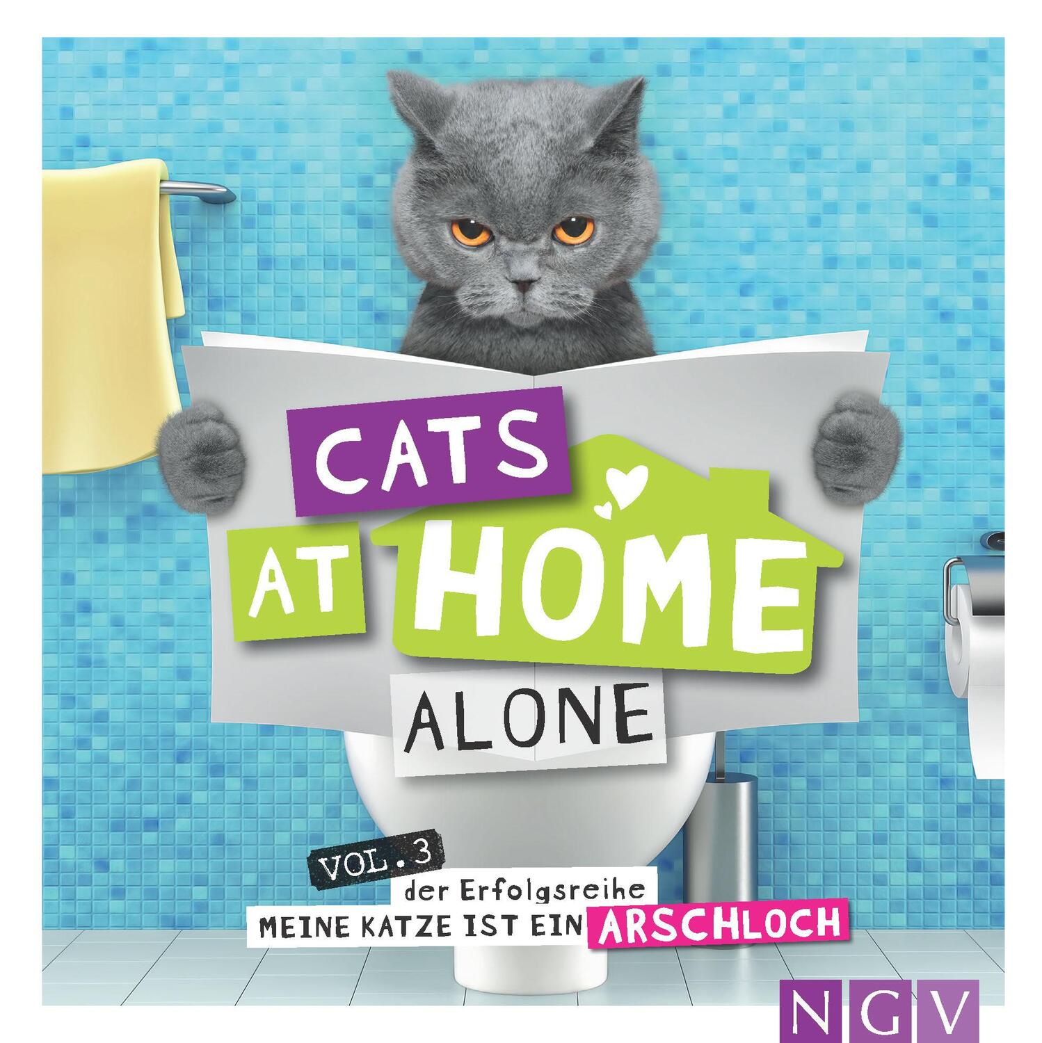 Cover: 9783625189893 | Cats at home alone - Das Geschenkbuch für Katzenliebhaber | Bunte
