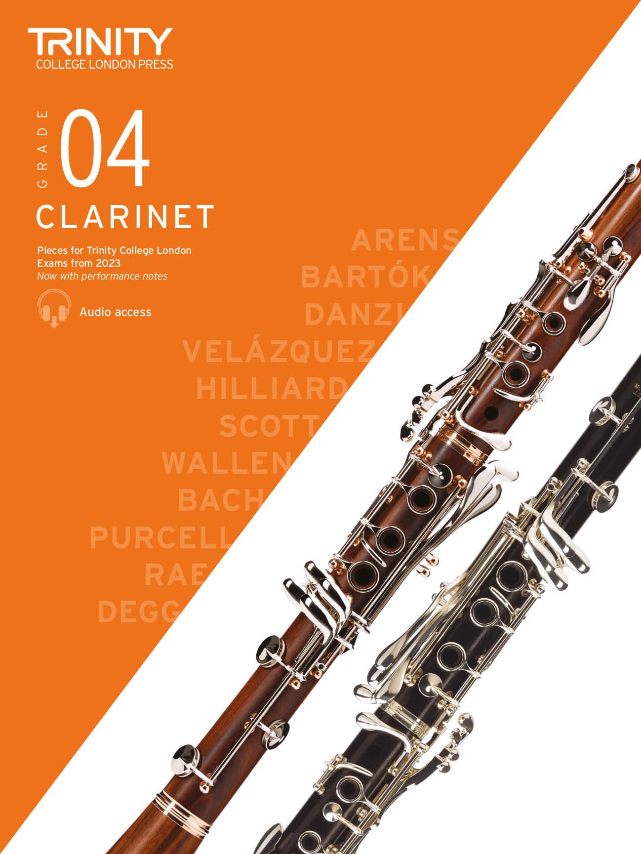 Cover: 9780857369727 | TCL Clarinet Exam Pieces from 2023: Grade 4 | Trinity College London