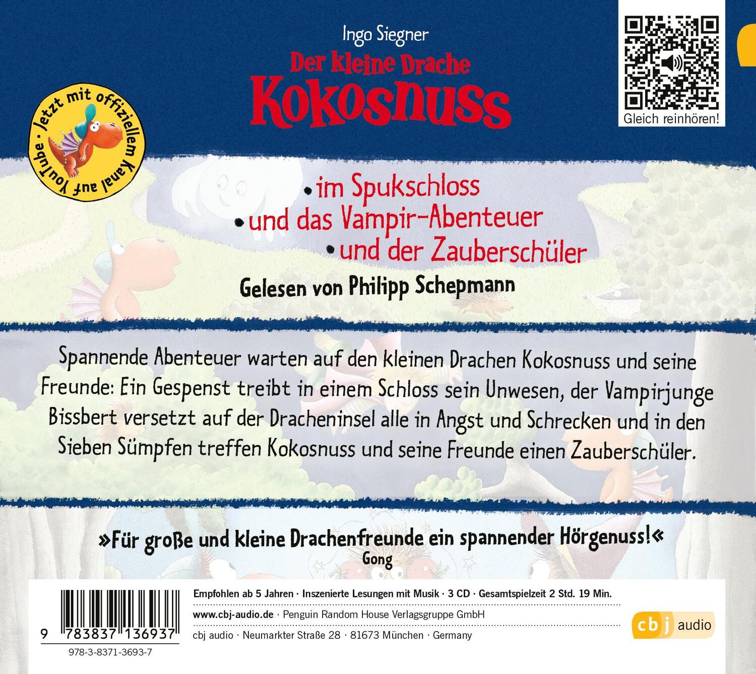 Bild: 9783837136937 | Der kleine Drache Kokosnuss - Abenteuer zur Geisterstunde | Siegner