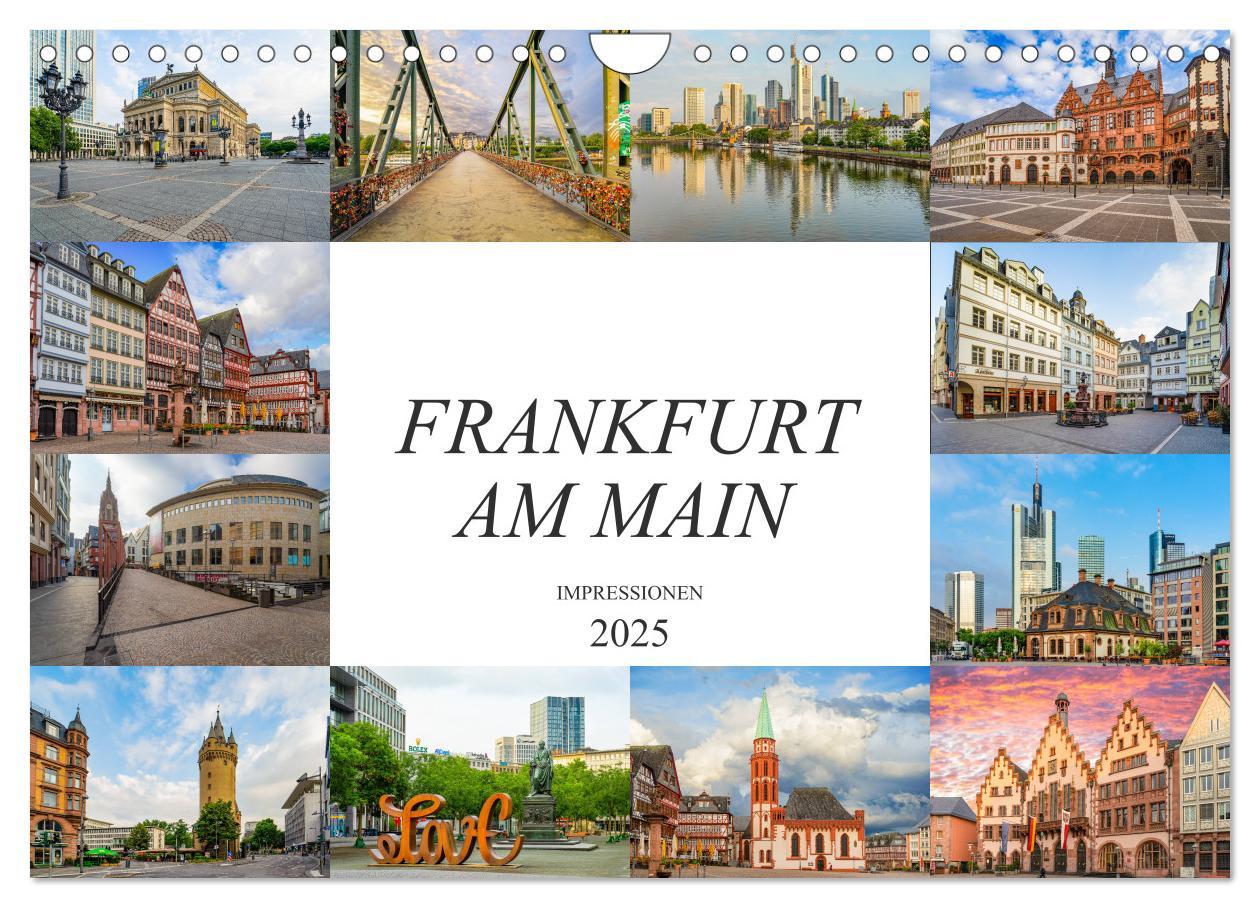 Cover: 9783435214693 | Frankfurt am Main Impressionen (Wandkalender 2025 DIN A4 quer),...