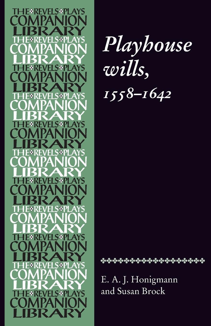 Cover: 9780719030178 | Playhouse wills | 1558-1642 | E. Honigmann | Taschenbuch | Paperback