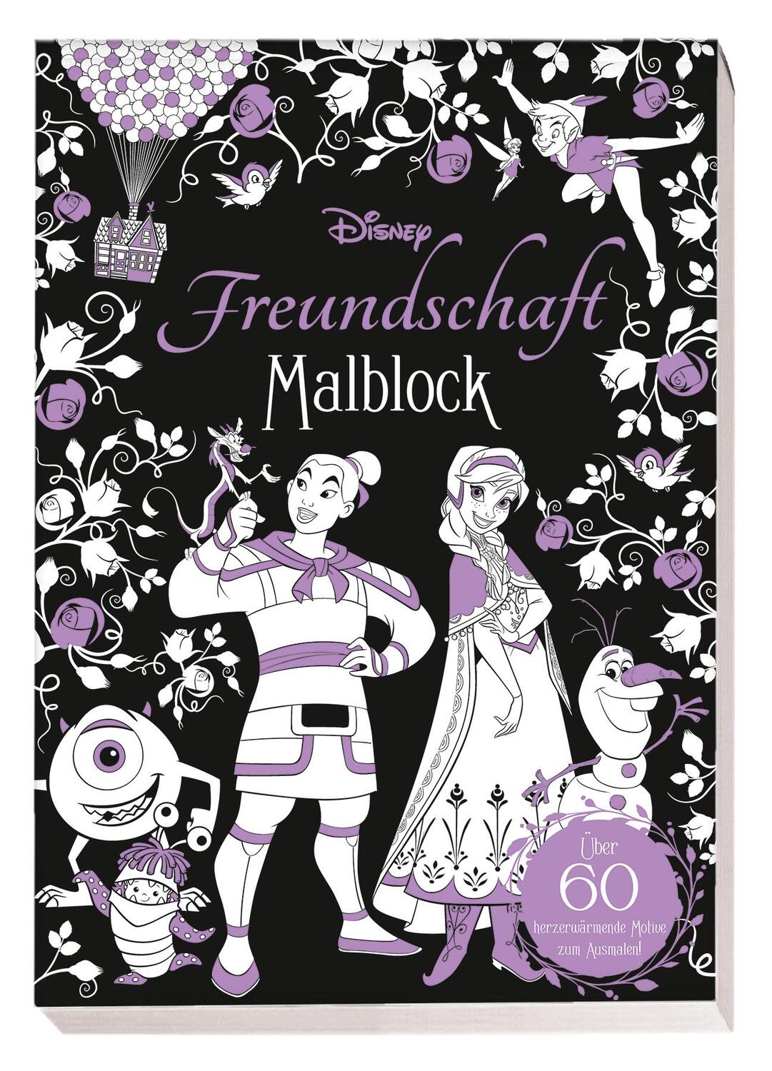 Cover: 9783833242113 | Disney Freundschaft: Malblock: über 60 herzerwärmende Motive zum...