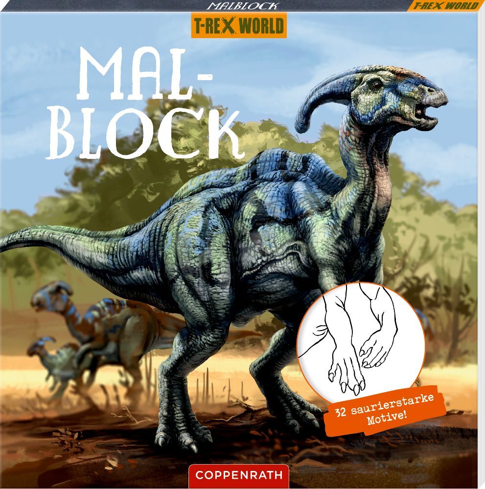 Cover: 9783649645283 | Malblock | 32 saurierstarke Motive! (T-Rex World) | Raimund Frey