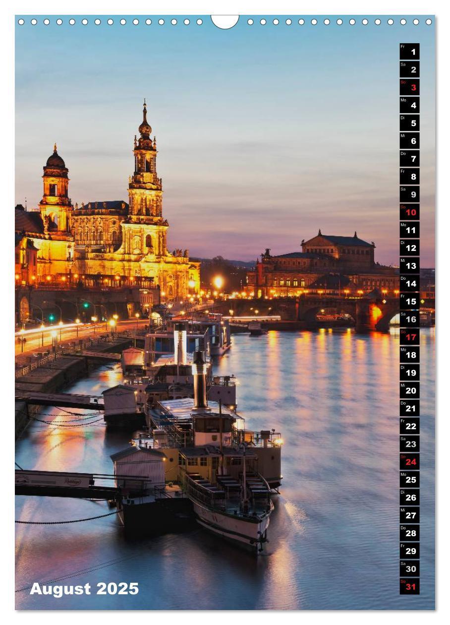 Bild: 9783457087671 | Dresden bei Nacht (Wandkalender 2025 DIN A3 hoch), CALVENDO...