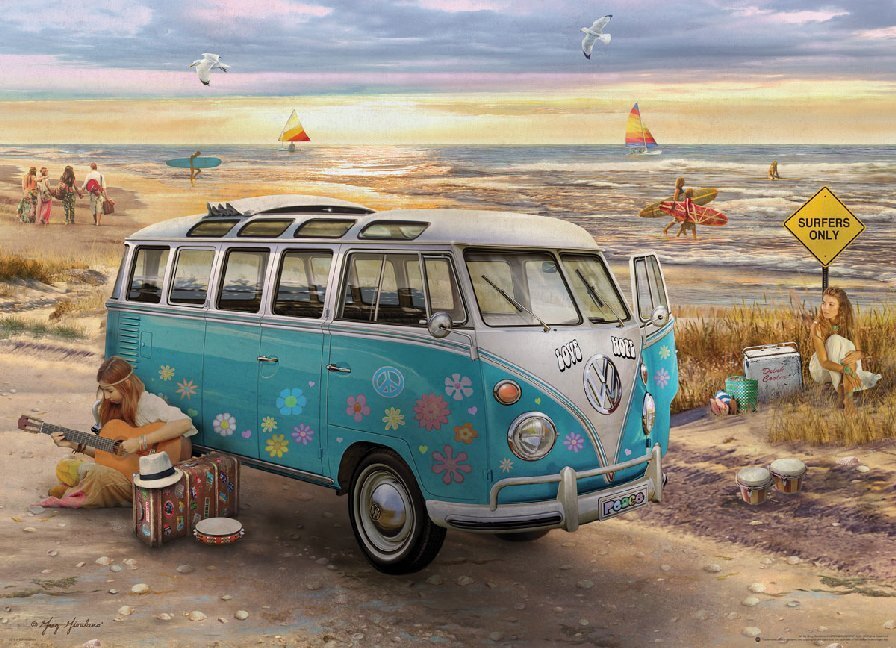 Cover: 628136653107 | The Love &amp; Hope VW Bus (Puzzle) | Spiel | In Spielebox | 653107 | 2018