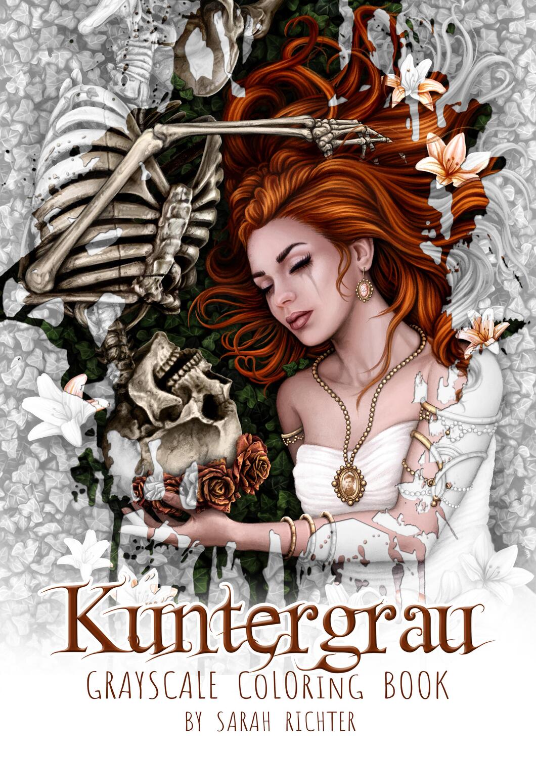 Cover: 9783985959273 | Kuntergrau | Grayscale Coloring Book by Sarah Richter | Sarah Richter