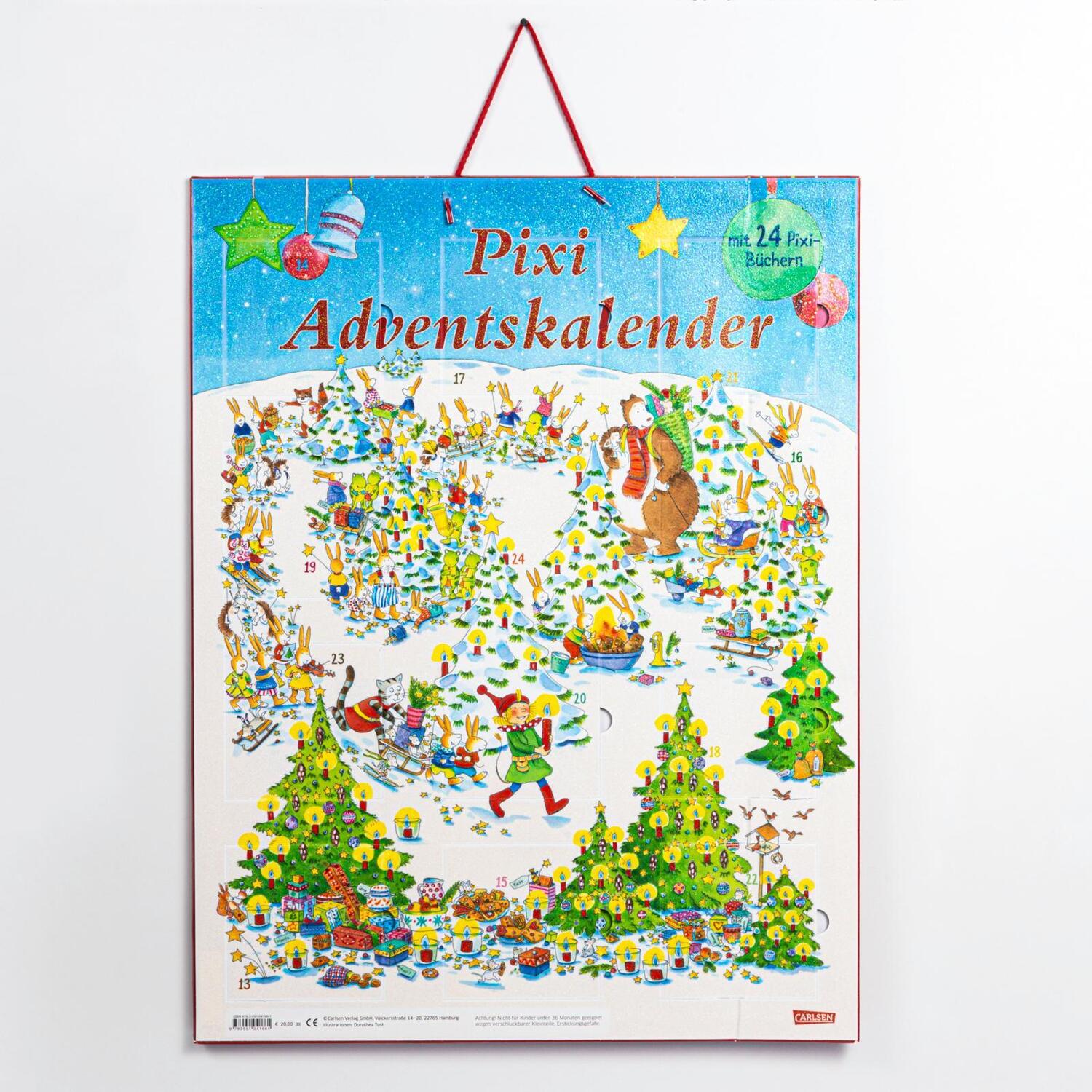 Bild: 9783551041661 | Pixi Adventskalender 2024 | Mit 24 Pixi-Büchern | diverse | Box