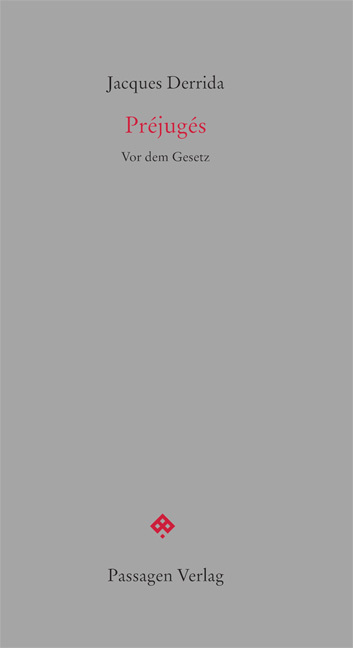 Cover: 9783709202876 | Préjugés | Vor dem Gesetz | Jacques Derrida | Taschenbuch | 2017