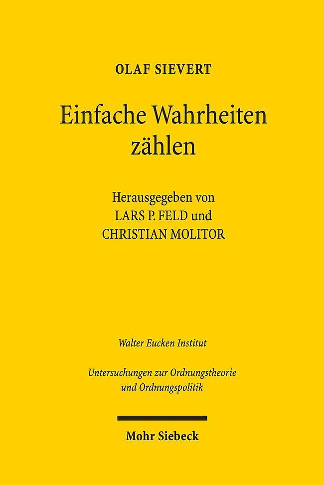 Cover: 9783161552441 | Einfache Wahrheiten zählen | Olaf Sievert | Buch | XVI | Deutsch