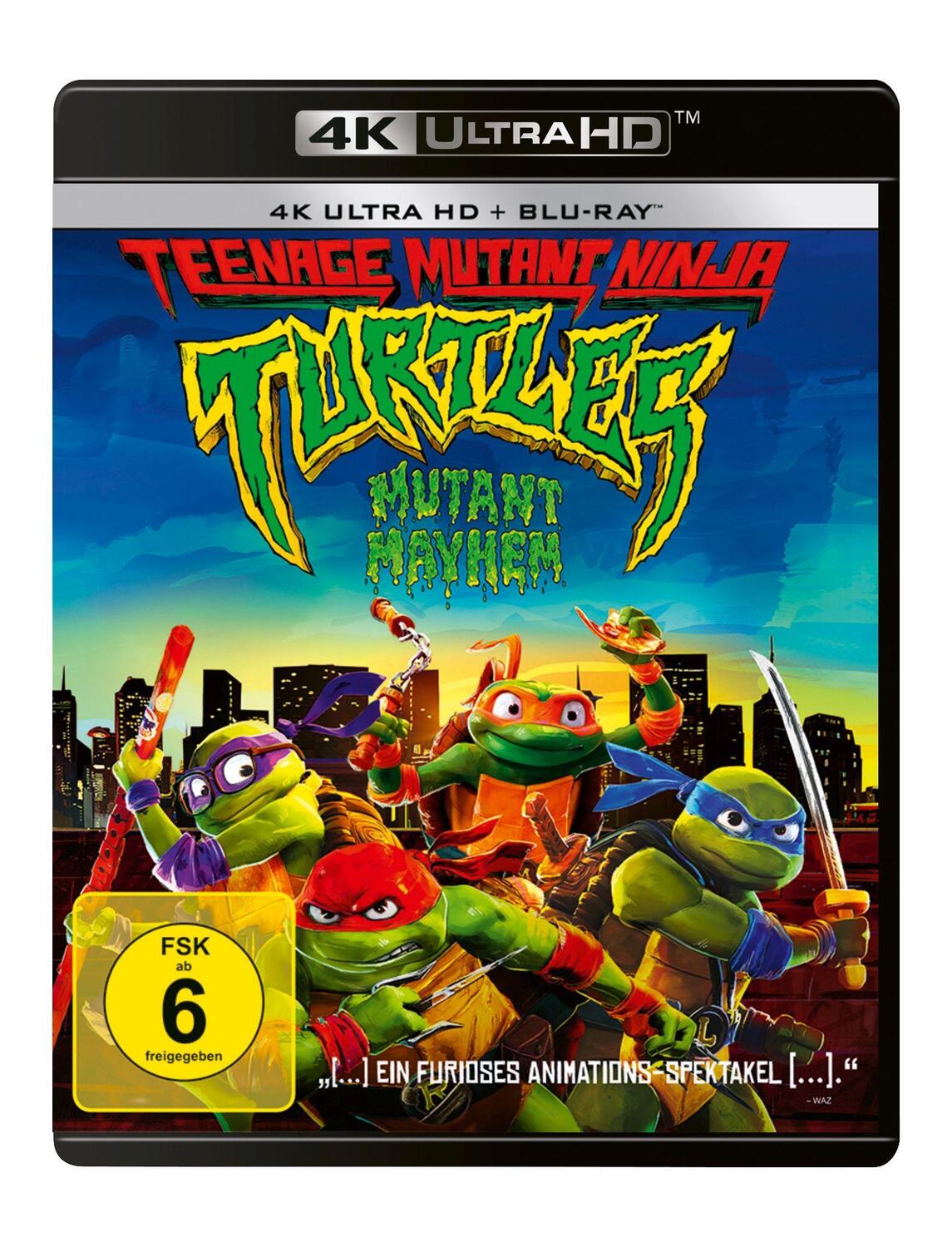 Cover: 5053083266318 | Teenage Mutant Ninja Turtles: Mutant Mayhem. 4K Ultra HD | Blu-ray