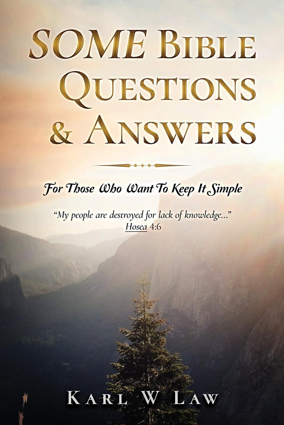 Cover: 9780578683850 | SOME Bible Questions &amp; Answers | For Those Who Want To Keep It Simple