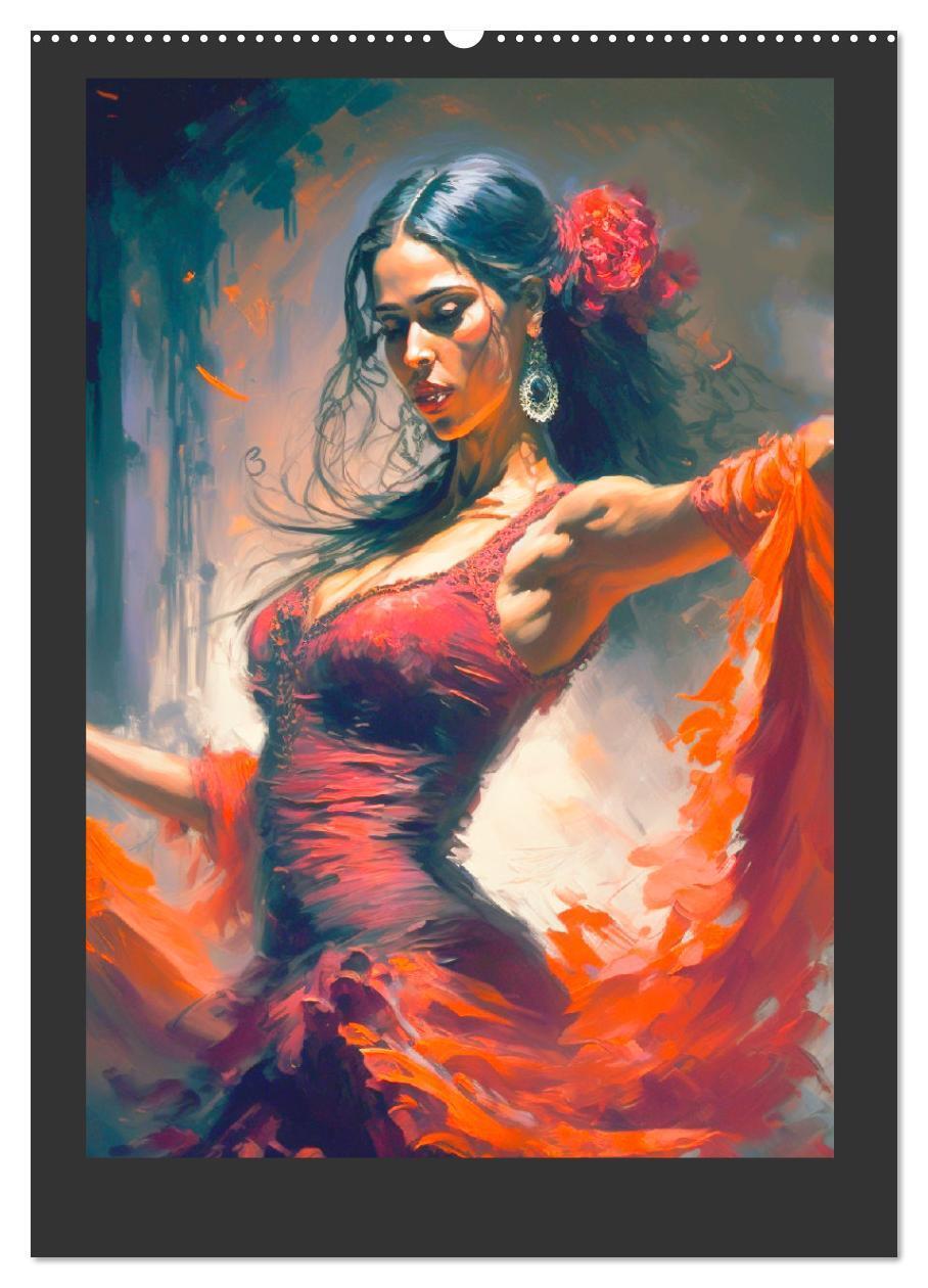 Bild: 9783435872923 | Flamenco. Anmutige Tänzerinnen. Illustrationen (Wandkalender 2025...