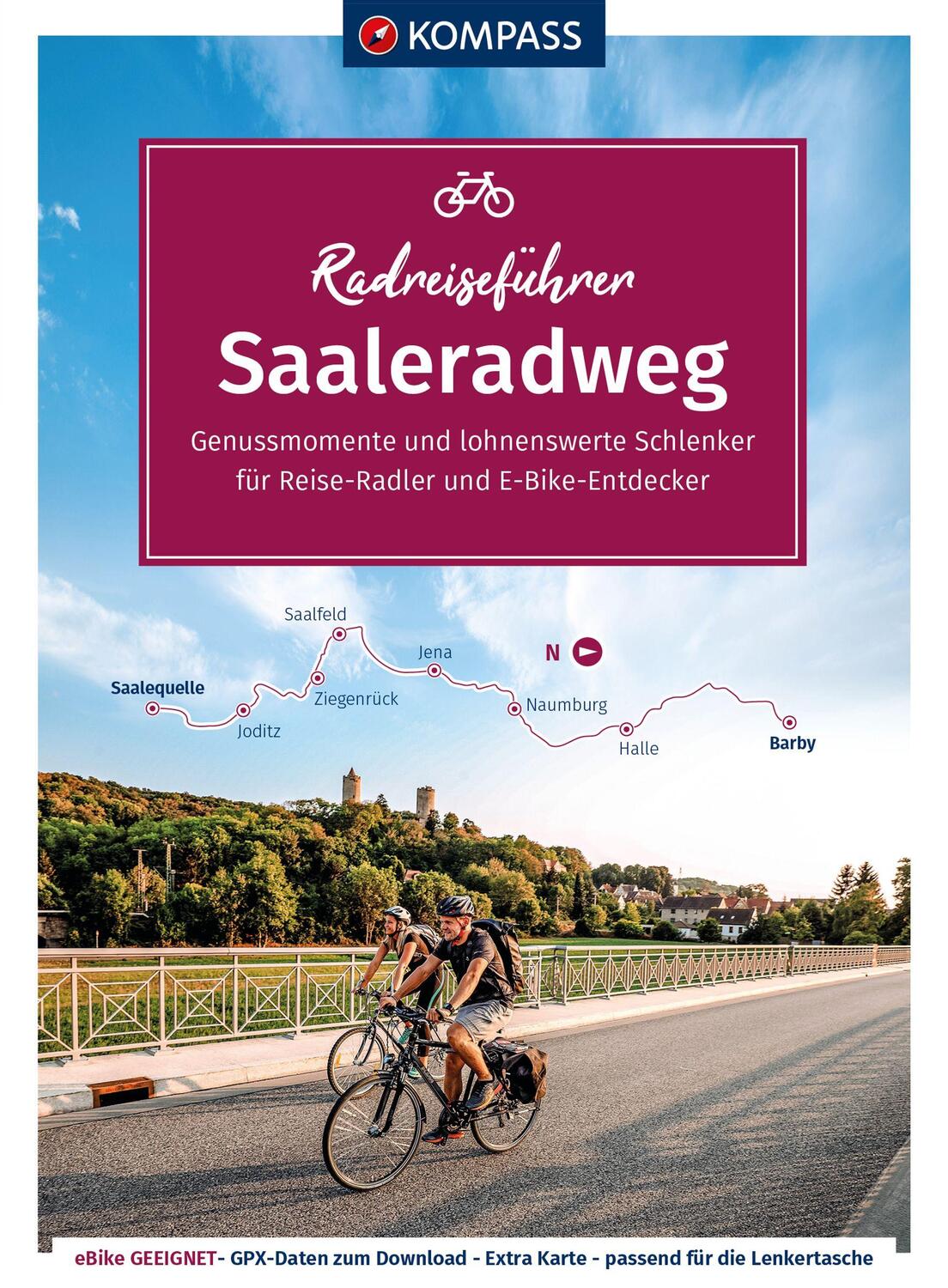 Cover: 9783991213321 | KOMPASS Radreiseführer Saaleradweg | KOMPASS-Karten GmbH | Taschenbuch