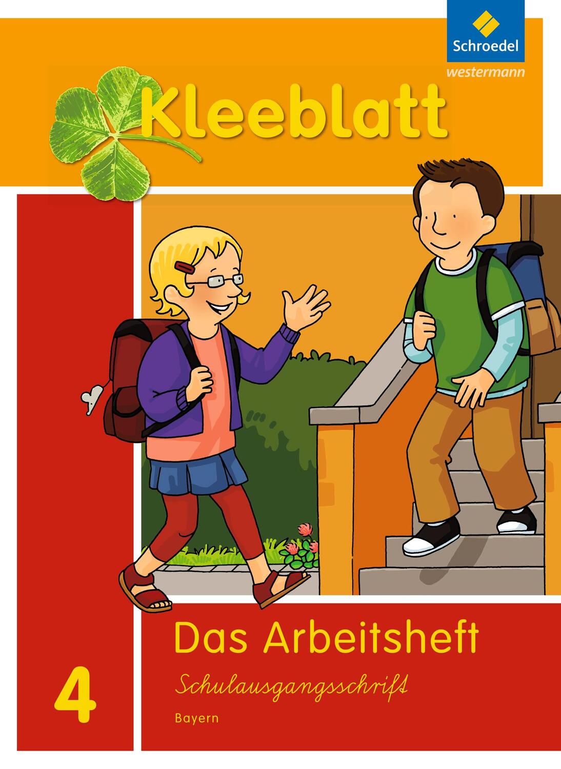 Cover: 9783507434257 | Kleeblatt. Das Sprachbuch 4. Arbeitsheft SAS Schulausgangsschrift....