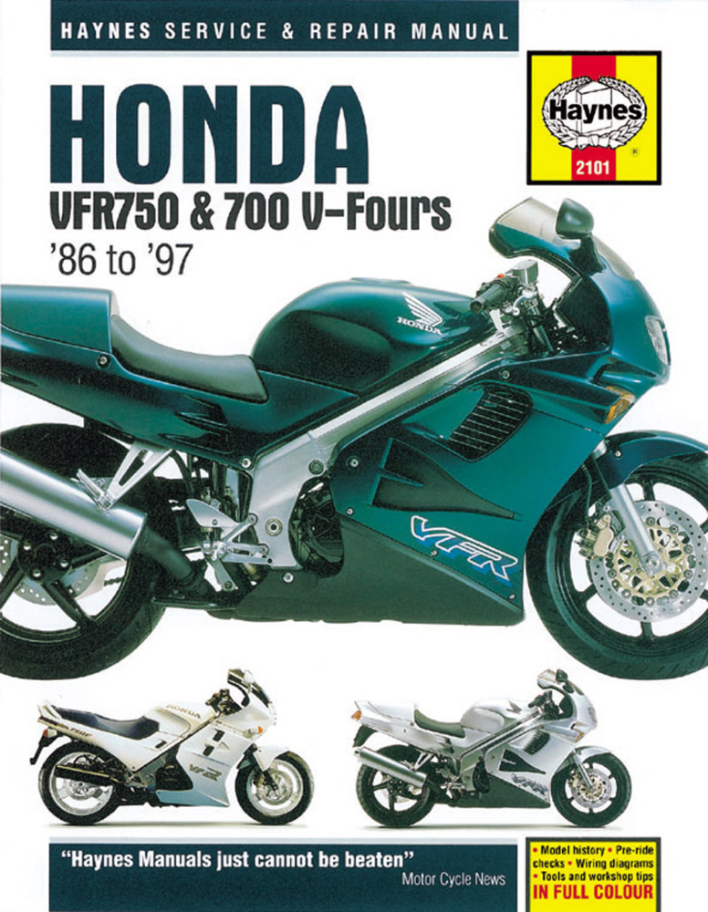 Cover: 9781785210396 | Honda VFR750 & 700 V-Fours (86 - 97) Haynes Repair Manual | 86-97