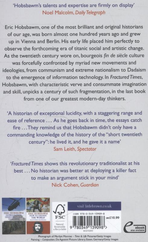 Rückseite: 9780349139098 | Fractured Times | Culture and Society in the Twentieth Century | Buch