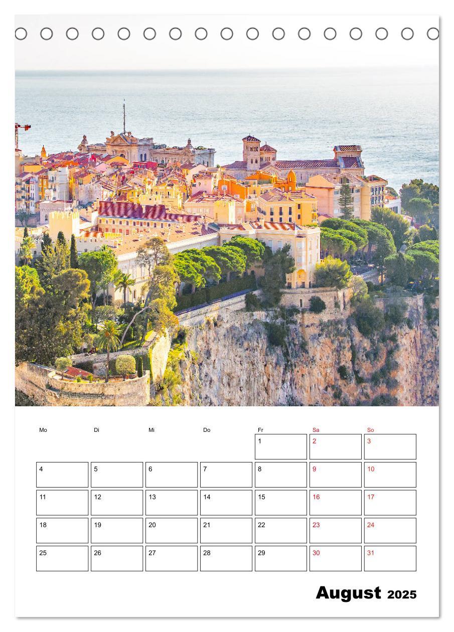 Bild: 9783435939619 | Monaco - Fürstentum an der Côte d'Azur (Tischkalender 2025 DIN A5...