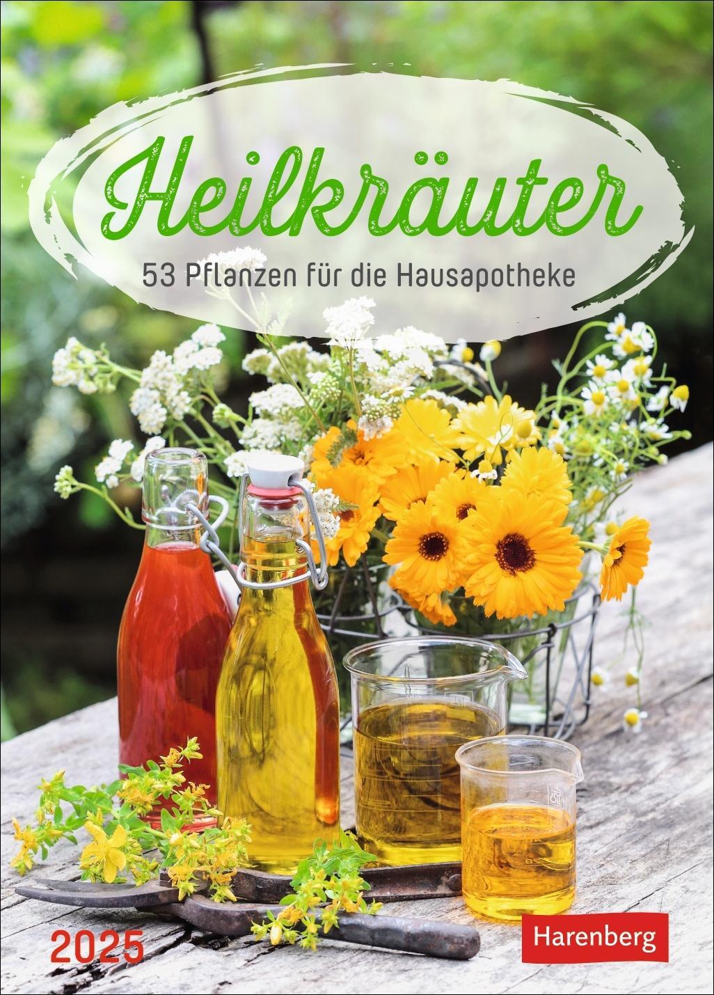 Cover: 9783840034961 | Heilkräuter Wochenkalender 2025 - 53 Pflanzen für die Hausapotheke