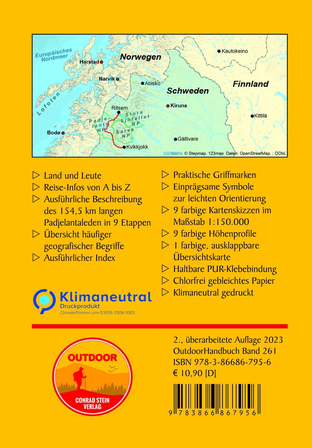 Rückseite: 9783866867956 | Schweden: Padjelantaleden | Michael Hennemann | Taschenbuch | 96 S.
