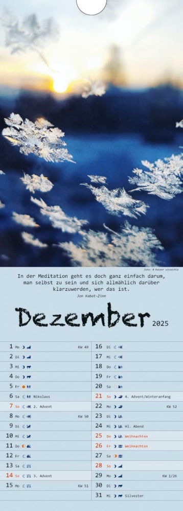 Bild: 9783948276355 | Spirit of Meditation. Kalender 2025 | Kalender | 14 S. | Deutsch