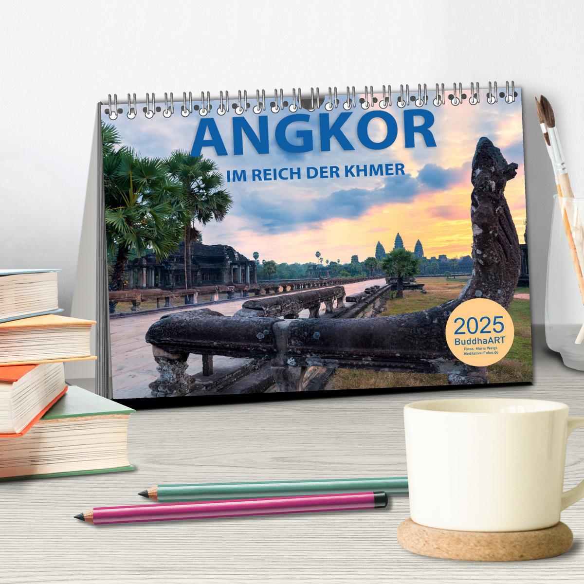 Bild: 9783435078349 | ANGKOR - IM REICH DER KHMER (Tischkalender 2025 DIN A5 quer),...