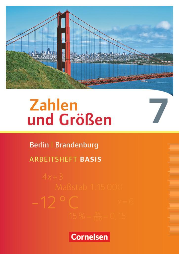 Cover: 9783060412501 | Zahlen und Größen 7. Schuljahr - Berlin und Brandenburg -...