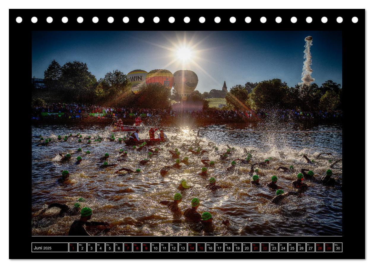 Bild: 9783383840494 | TRIATHLON Impressionen (Tischkalender 2025 DIN A5 quer), CALVENDO...