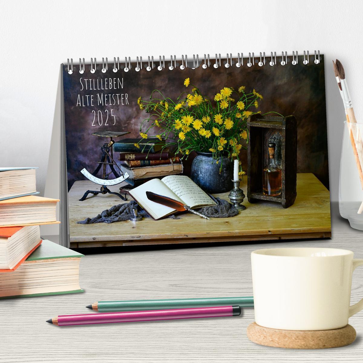 Bild: 9783457178287 | Stillleben Alte Meister (Tischkalender 2025 DIN A5 quer), CALVENDO...